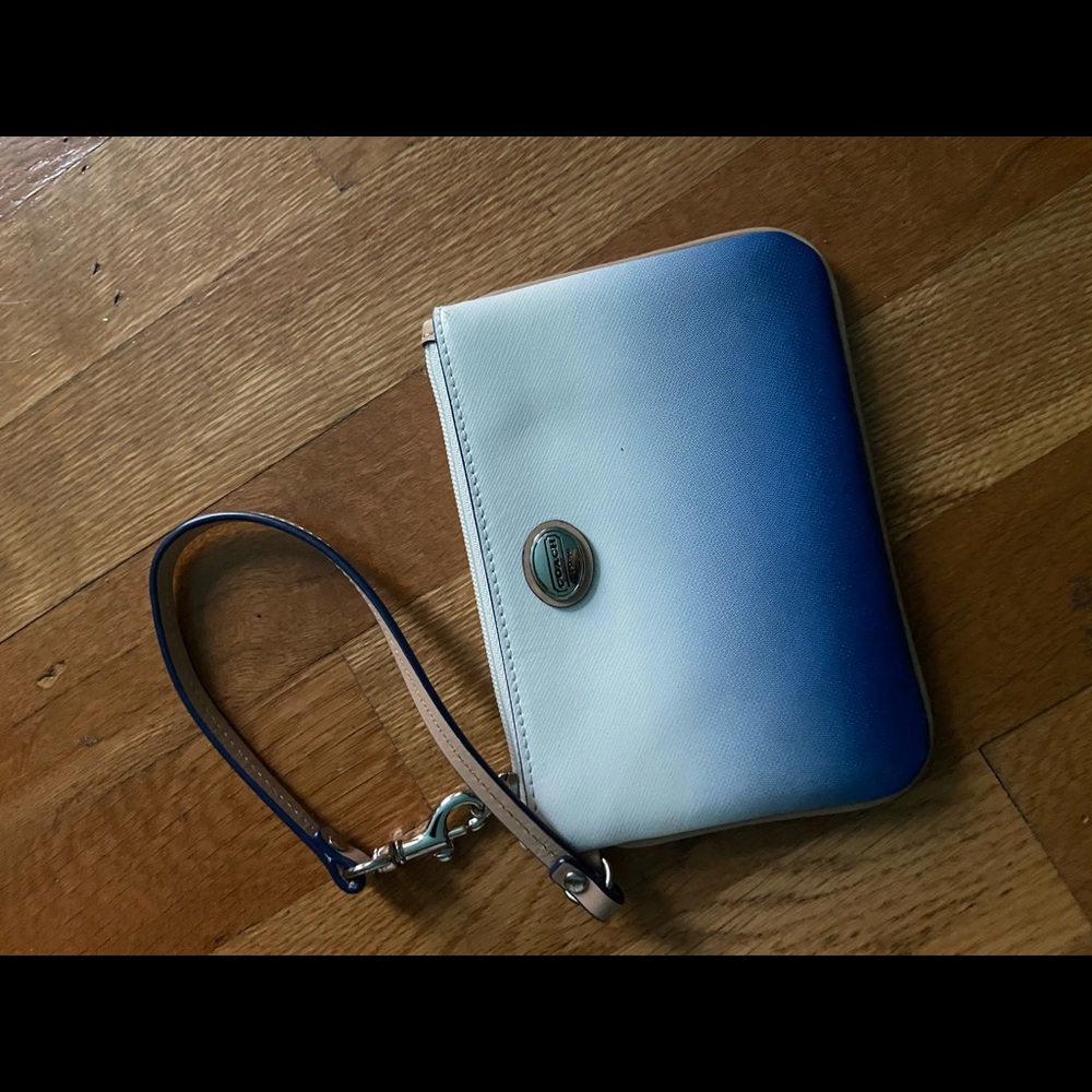 Coach ombré wristlet